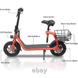 Electric Scooter Adults with Seat Portable Scooters for Adults 15.5MPH 450W Motor