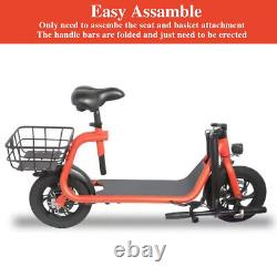 Electric Scooter Adults with Seat Portable Scooters for Adults 15.5MPH 450W Motor