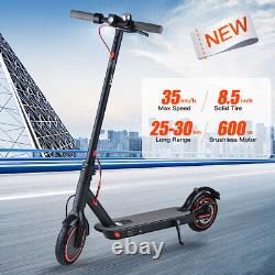 Electric Scooter Black 600W 35KM/H 30KM Portable Foldable Adult Travel e Bike