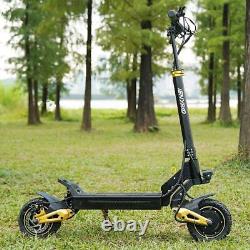 Electric Scooter Dual SUSPENSION & BRAKES 37MPH 10'' Folding For Adult E-Scooter