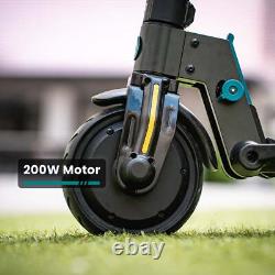 Electric Scooter Foldable Adult to Teens Age 8+ with 6 Tires, 200W 12Mph, Gray