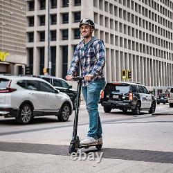 Electric Scooter Foldable Adult to Teens Age 8+ with 6 Tires, 200W 12Mph, Gray
