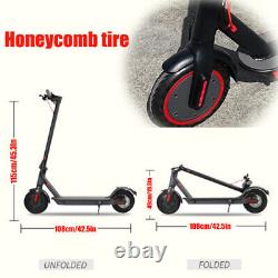 Electric Scooter Glowing Deck Portable 600W 35KM/H Adult Foldable Travel E Bike