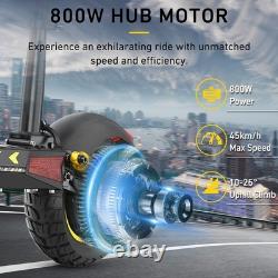 Electric Scooter for Adult 800W 48V 12.5AH 28MPH 10''Off-road Commuting EScooter