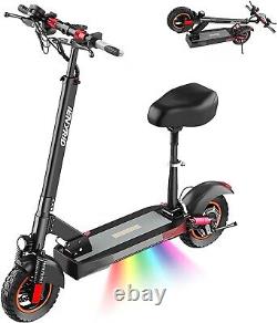 Electric Scooter with Seat 600W Motor 10 Off Road Tire 28MPH Adult Kick Scooter