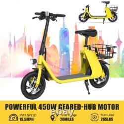 Electric Scooter with Seat for Adults 12.5 20 Miles Folding Commuter E scooter