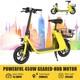 Electric Scooter With Seat For Adults 12.5 20 Miles Folding Commuter E Scooter