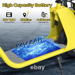Electric Scooter with Seat for Adults 12.5 20 Miles Folding Commuter E scooter