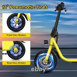Electric Scooter with Seat for Adults 12.5 20 Miles Folding Commuter E scooter