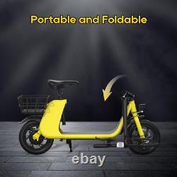 Electric Scooter with Seat for Adults 12.5 20 Miles Folding Commuter E scooter