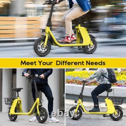 Electric Scooter with Seat for Adults 12.5 20 Miles Folding Commuter E scooter