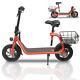 Electric Scooters Adult With Seat Folding Off Road E-scooter Commuter Led Light
