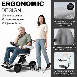 Electric Wheelchair for Adults 360° Automatic Folding Portable Mobility Scooter