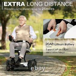 Electric Wheelchair for Adults 360° Automatic Folding Portable Mobility Scooter