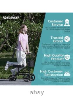 Elenker Steerable Knee Walker Deluxe Medical Scooter for Foot Injuries Compact