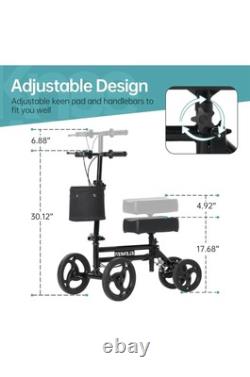 Elenker Steerable Knee Walker Deluxe Medical Scooter for Foot Injuries Compact