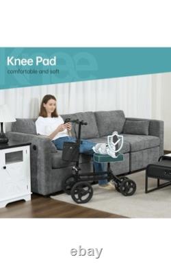 Elenker Steerable Knee Walker Deluxe Medical Scooter for Foot Injuries Compact