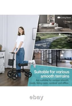 Elenker Steerable Knee Walker Deluxe Medical Scooter for Foot Injuries Compact