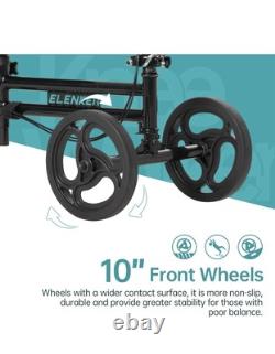 Elenker Steerable Knee Walker Deluxe Medical Scooter for Foot Injuries Compact
