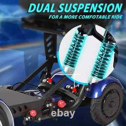 Foldable 4 Wheel Mobility Scooter Folding Drive Device for Seniors Adults 500W