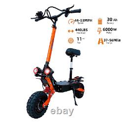 Foldable Commuter 60V 6000Watt Off-Road E-Scooter High Speed 45-55MPH Portable