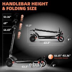 Foldable Electric Scooter Adults 30 Miles Range 25 mph Speed 500W Rear Motor