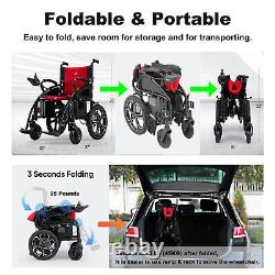 Foldable Folding Electric Power Wheelchair All Terrain Mobility Scooter Portable