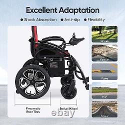 Foldable Folding Electric Power Wheelchair All Terrain Mobility Scooter Portable