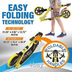 Foldable Kick Scooter Stand Kick Scooter for Teens and Adults with Rubber Grip