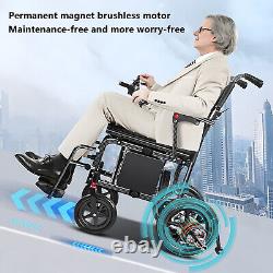 Foldable Portable Electric Lightweight Travel Wheelchair Powerchair All Terrain