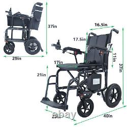 Foldable Portable Electric Lightweight Travel Wheelchair Powerchair All Terrain