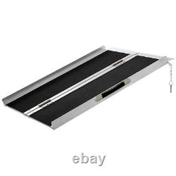 Folding Aluminum Wheelchair Ramp Portable Mobility Scooter Carrier 600lbs