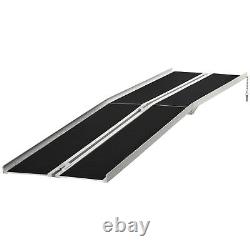 Folding Aluminum Wheelchair Ramp Portable Mobility Scooter Carrier, 600lbs