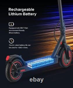 Folding Day/Night Electric Scooter Bike 35km/h kick 500W Skateboard with app