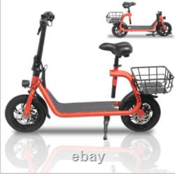 Folding Electric Scooter 450W with Seat Off-Road Waterproof Commuter Ebike