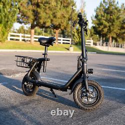 Folding Electric Scooter Dual 450W with Seat Off-Road Waterproof Ebike for Adult