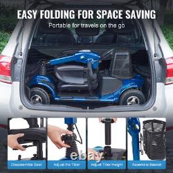 Heavy-Duty 4 Wheel Mobility Scooter for Seniors 12 Mile Long Range 265LBS
