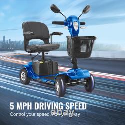 Heavy-Duty 4 Wheel Mobility Scooter for Seniors 12 Mile Long Range 265LBS