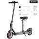 Iscooter 30km Electric Scooters With Seat 350w Folding 8.5'' Solid Tire 9/19mph