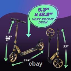 Kick Scooter Kids Teens Adults Adjustable Handlebar Anti-Shock Folding Portable