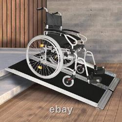 LONABR 3FT Folding Wheelchair Ramp Portable Non-Slip Mobility Scooter Threshold