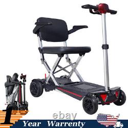 Lightweight Travel Mobility Scooter Foldable 4 Wheels 9.32miles 275 lb Capatity