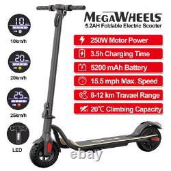 Megawheels Adult Foldable Electric Scooter 5.2Ah Safe Urban Commuter Long Range