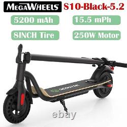 Megawheels S10 Portable Electric Kick Scooter Black Foldable 15.5Mph Lightweight