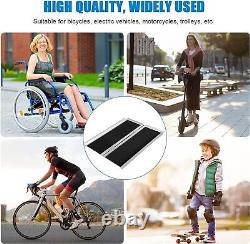 Metal Handicap Ramp Folding Wheelchair Scooter Mobility Portable Non-Slip 600Lb