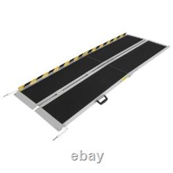 New 7FT Portable Non-Slip Aluminum Folding Handicap Ramp Scooter Ramp