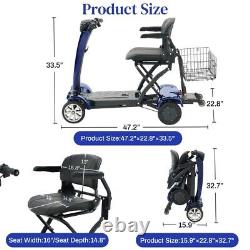 Outdoor Folding Portable 4-Wheel Electric Mobility Scooter for Holiday Travel