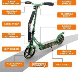 Portable 2-Wheel Kick Scooter with Adjustable Handlebar Perfect for All Ages