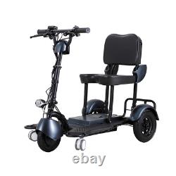Portable 3-Wheel Folding Electric Mobility Scooter Dbl Motor Lightweight Scooter