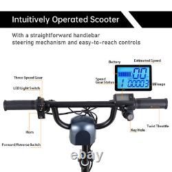 Portable 3-Wheel Folding Electric Mobility Scooter Dbl Motor Lightweight Scooter